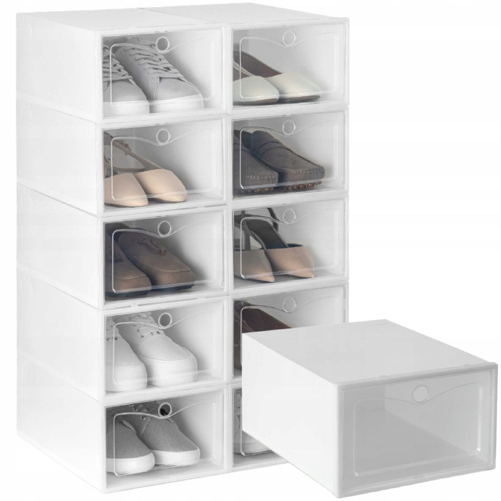 Pudełka na buty BASIC 10 szt. białe